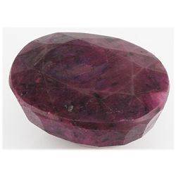 Ruby 379.5ct Loose Gemstone 40x35mm Oval Cut