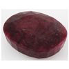 Image 1 : Ruby 415.5 ctw Loose Gemstone 50x40mm Oval Cut