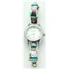 Image 1 : Zuni Multi-Stone Blue Woman Design Women's Watch - J. Wasita