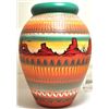 Image 4 : Navajo Painted Monument Valley Etched Pottery - Aaron Watchman