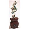 Image 2 : Zuni Multi-Stone Sterling Silver Pot & Removable Flower Trinket - Valerie Comosona
