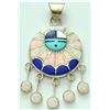 Image 1 : Zuni Lapis Lazuli & Opal Pendant - Amy Quandelacy
