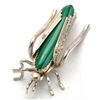 Image 1 : Navajo Malachite Grasshopper Pin - Tim Yazzie