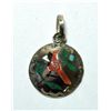 Image 1 : Zuni Cardinal Inlay Sterling Silver Pendant - Quinton Quam