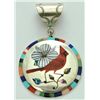 Image 1 : Zuni Multi-Stone Cardinal Pendant - Albert & Dolly Banteah