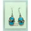 Image 1 : Zuni Turquoise Dangling Snake Earrings - Effie Calavaza