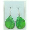 Image 1 : Navajo Green Turquoise Stone Earrings