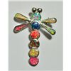 Image 1 : Zuni Opal Multicolor Dragonfly Pendant & Pin