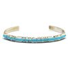 Image 1 : Zuni Turquoise Sterling Silver Cuff Bracelet - Sheldon Lalio