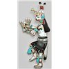 Image 1 : Navajo Multi-Stone Male Harvest Dancer Zuni Pendant & Pin - Andrea Shirley