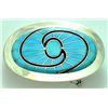 Image 1 : Zuni Turquoise Sterling Silver Buckle - Dickie Quandelacy