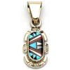 Image 1 : Zuni Multi-Stone Pendant