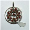 Image 2 : Zuni Coral and Turquoise Spinner Pendant