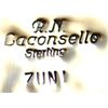 Image 2 : Zuni Multi-Stone Serpent & Animals Sterling Silver Pendant & Pin - Rudell & Nancy Laconsello