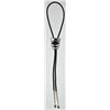 Image 2 : Zuni Multi-Stone Large Trapezoid Sterling Silver Bolo Tie - C. Dishta