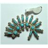 Image 1 : Zuni Coral and Turquoise Kokopelli Pendant