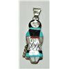 Image 1 : Zuni Multi-Stone Small Female Pendant