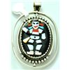 Image 1 : Zuni Multi-Stone Spinner Clown and Kokopelli Pendant - Beverly Etsate