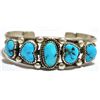 Image 1 : Old Pawn Turquoise SMALL Sterling Silver Cuff Bracelet