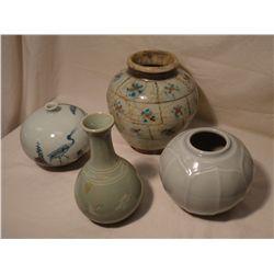 Four Vases, Assorted Sizes