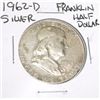 Image 1 : 1962-D Franklin SILVER Half Dollar *PLEASE LOOK AT PICTURE TO DETERMINE GRADE - NICE COIN*!!
