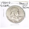 Image 1 : 1954-D Franklin SILVER Half Dollar *PLEASE LOOK AT PICTURE TO DETERMINE GRADE - NICE COIN*!!