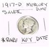 Image 1 : 1917-D Mercury SILVER Dime RARE KEY DATE *PLEASE LOOK AT PICTURE TO DETERMINE GRADE*!!