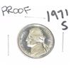 Image 1 : 1971-S Jefferson Nickel *RARE PROOF HIGH GRADE - NICE COIN*!!