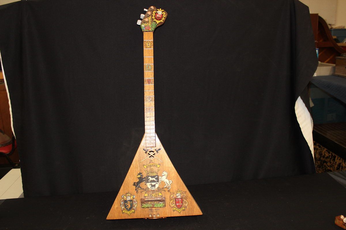 LITHUANIA 3 STRINGED INSTRUMENT HAND MADE BY ARTIST MATTHEW ORANTE ...