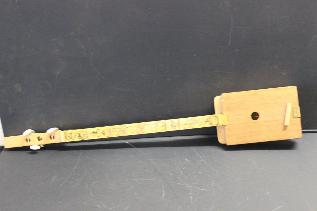 3 STRING LITHUANIA FOLK ART INSTRUMENT HAND MADE BY ARTIST MATTHEW ...