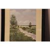 Image 2 : WATER COLOR BY AMSTERDAM ARTIST A. FINLAY 1970 - FRIEND OF MATTHEW ORANTE - RURAL LITHUANIA - 11" X 