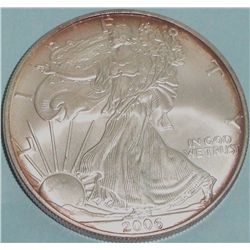 2006 .999 PURE SILVER ONE TROY OZ ROUND AMERICAN EAGLE
