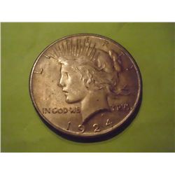 1924 SILVER PEACE DOLLAR