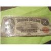 Image 1 : LARGE 1917 $2 DOLLAR BILL RED SEAL NOTE