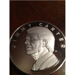 6.4Troy Oz .999 Pure Silver Jimmy Carter Medallion