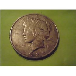 1923-S SILVER PEACE DOLLAR