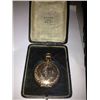 Image 2 : 1910 Antique Waltham 12S Hunter Pocket Watch - Ladies Aux Jewish War Veterans 10k Pin w/Ruby