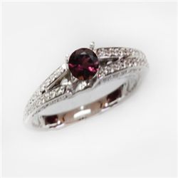 Natural 1.39 ct 4.41g Pink Tourmaline 14k WG Ring