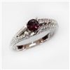 Image 1 : Natural 1.39 ct 4.41g Pink Tourmaline 14k WG Ring