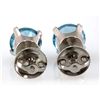 Image 3 : Genuine 5.0 ctw Topaz Stud Earring 14k 1.1g