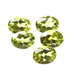 Peridot 6.3 ctw Loose Gems 8x6mm Oval Cut