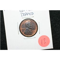 1943-D Lincoln Wheat Back Penny; Copper Dipped