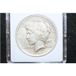 1921 Peace $1; MCPCG Graded VF20