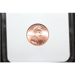 2005-D Lincoln Penny; NGC Graded MS67 RD; SMS