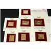 Image 2 : 22K Gold Replica Stamp W/Postal Stamp; Various Dates, Events & People, Lot of 7