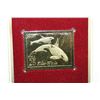 Image 2 : 1990 First Day Issue 22K Gold Replica Stamp W/Postal Stamp; Creatures of the Sea Killer Whale