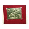 Image 2 : 1990 First Day Issue 22K Gold Replica Stamp W/Postal Stamp; Creatures of the Sea Northern Sea Lion