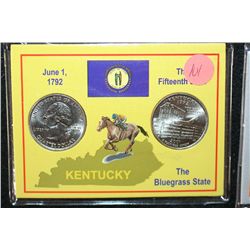 2001 Kentucky State Quarter Set; P&D Mints