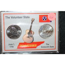 2002 Tennessee State Quarter Set; P&D Mints