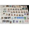 Image 1 : First Day Issue Postal Stamp W/Envelope; Various Dates, People & Events; Lot of 52